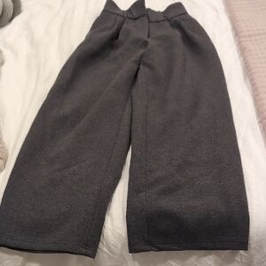 OGL Charcoal Wide-Leg Trousers